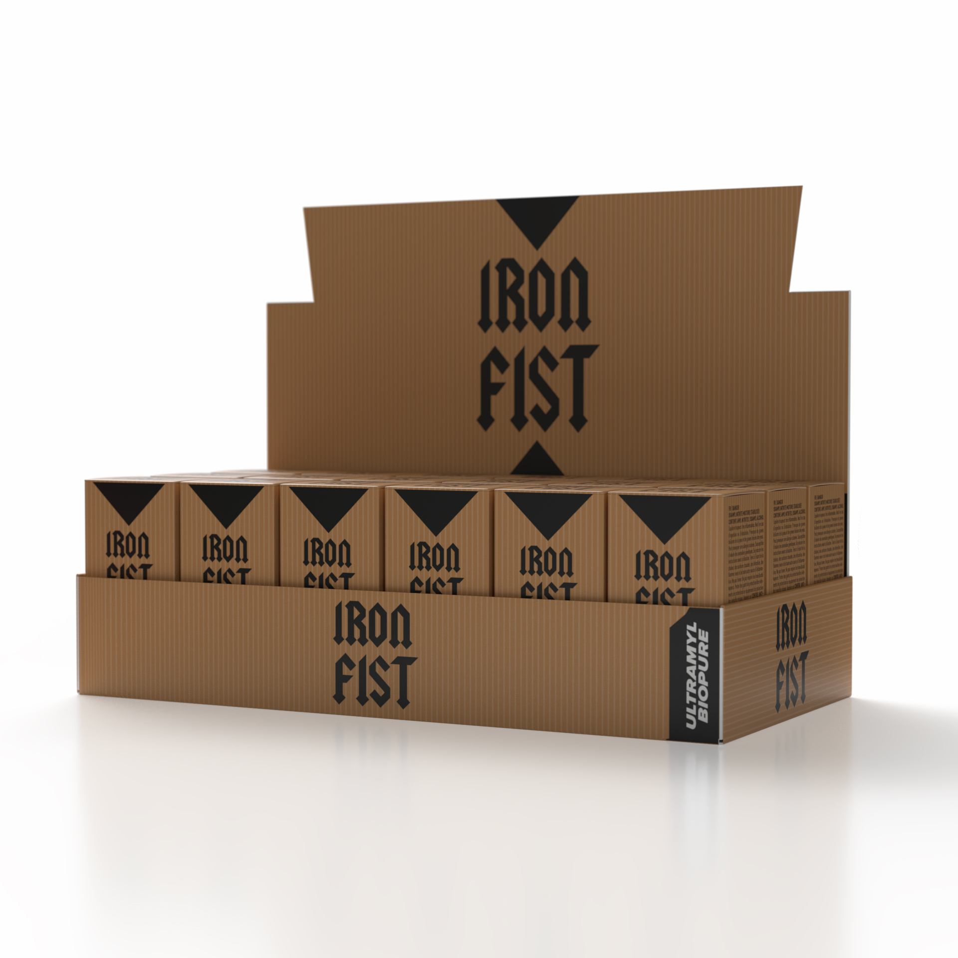 Expositor Iron Fist Raw — bandeja 18 unidades